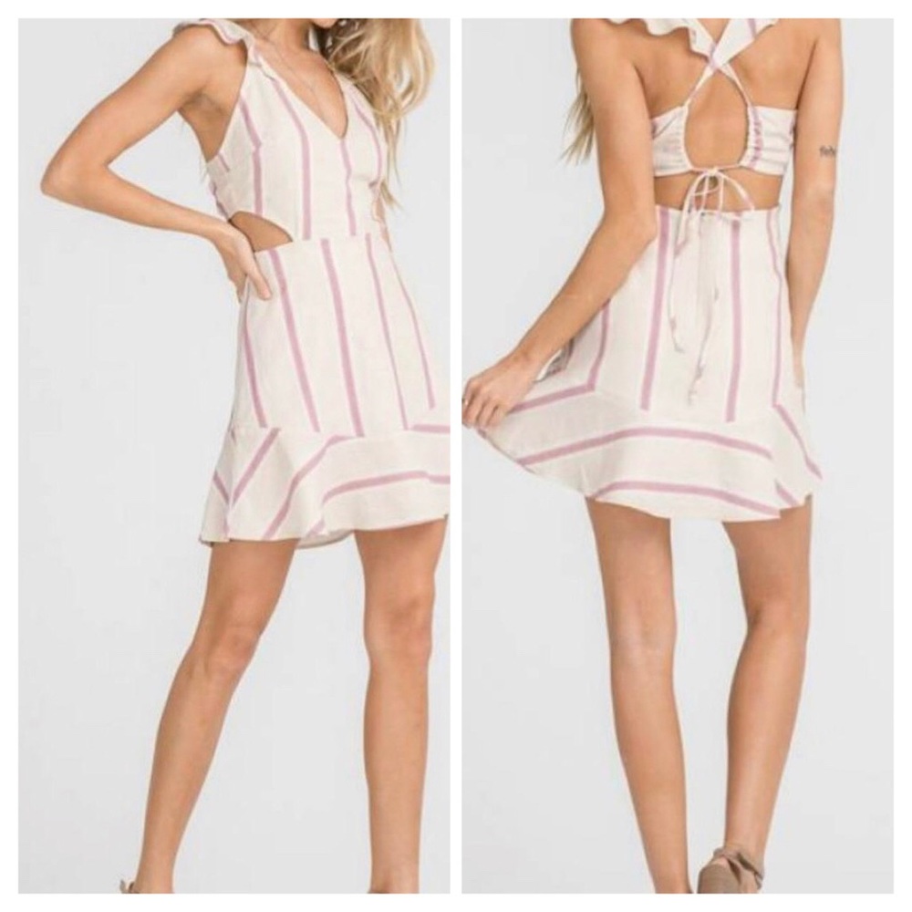 Lush Tie-Back Ruffle Minidress 👗